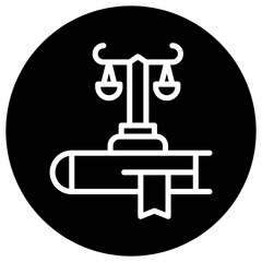 Law Vector Icon Design Illustration