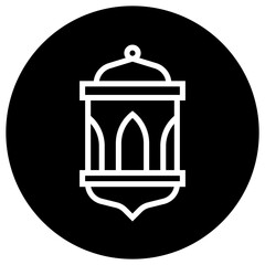 Lantern Vector Icon Design Illustration