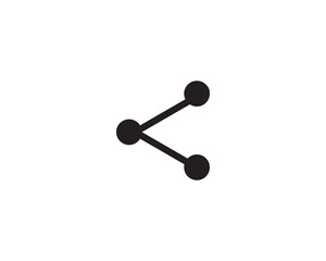 Share network icon vector symbol design illustration