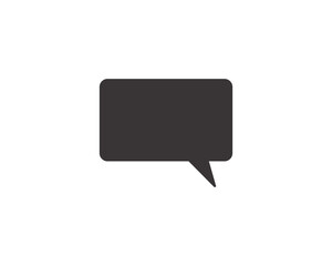 Chat bubble message icon vector symbol design illustration