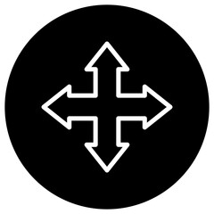 Obraz premium Move Vector Icon Design Illustration