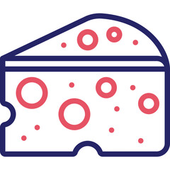 Obraz premium Cheese Icon