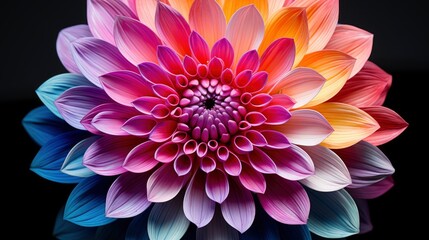 Cut Out Flower On Isolated Black, HD, Background Wallpaper, Desktop Wallpaper