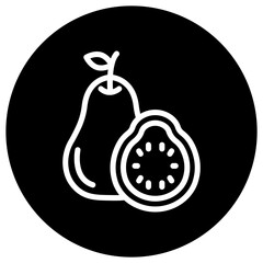 Guava Vector Icon Design Illustration