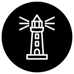 Lighthouse Vector Icon Design Illustration