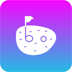 Obraz premium Golf Ground Icon