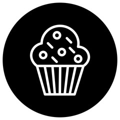 Muffin Vector Icon Design Illustration