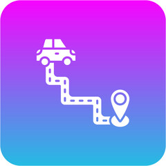 Driving Route Icon
