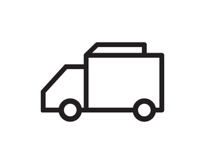 Truck cargo  icon vector symbol design illustration 