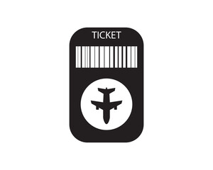 Obraz premium Travel ticket vector icon symbol design isolated illustration