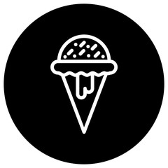 Ice Cream Vector Icon Design Illustration
