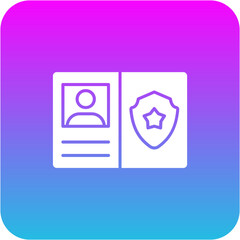 Fototapeta premium Id Card Icon