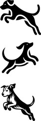 Jumping dog vectors