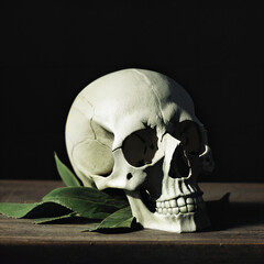 skull on black