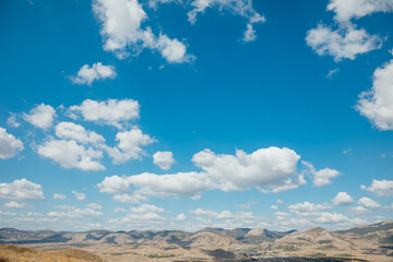 sun-scorched desert hills beautiful mountain landscape