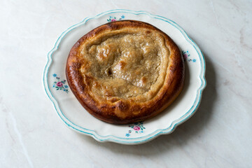 Tahinli Pide Traditional Bursa Food Bakert with Tahini