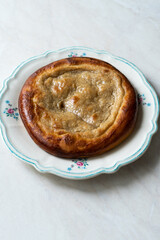 Tahinli Pide Traditional Bursa Food Bakert with Tahini
