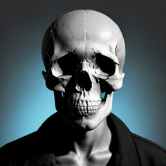 skull on black