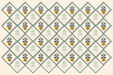 Cross Decorative Pattern,Ethnic background, Folk Print