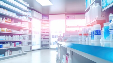 Blurred pharmacy