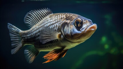 Close-up, fish in an aquarium