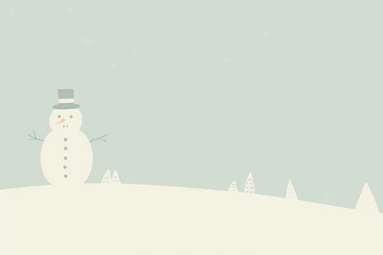 winter wallpaper snow background, snowman postcard new year christmas greeting holiday xmms, blank letterhead without words letters, empty gradient color