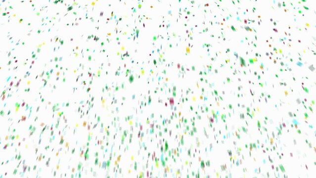 Multicolored confetti explosion holiday abstract background 4K