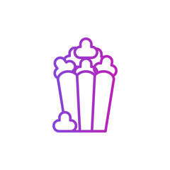 Popcorn Icon, Fast Food Vector Design