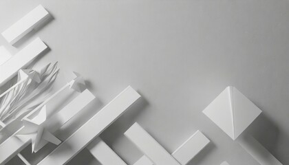 white business style background 3d illustration