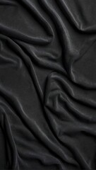 Fototapeta premium detailed black texture of a fabric blanket