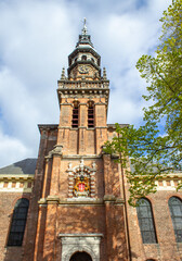 Fototapeta na wymiar Nieuwe Kerk in Haarlem in the province of North Holland (Noord-Holland) Netherlands (Nederland)