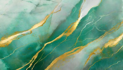abstract marble background white turquoise green marble texture with gold veins abstract luxury...