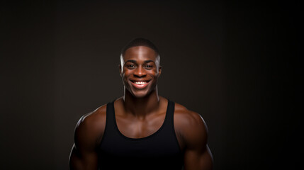 Fototapeta premium Man bodybuilder. Fitness model. 