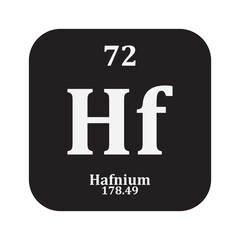 Hafnium chemistry icon