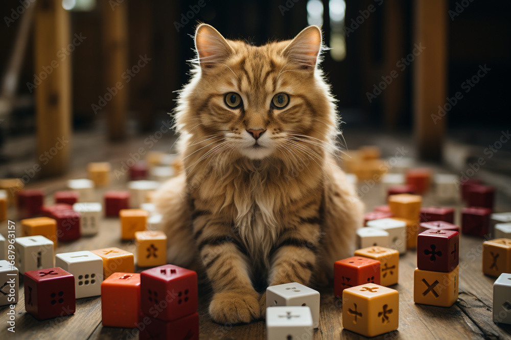 Aufkleber in this imaginative digital learning world, cubic animals act as learning companions, fostering a se