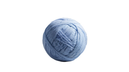 Obraz premium ball of blue wool white background, isolate, png