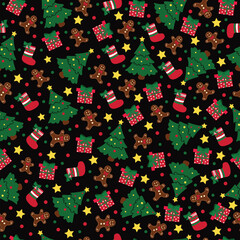 seamless pattern with christmas 