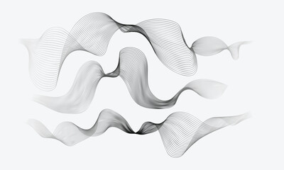 Wavy Lines Abstract Background Design