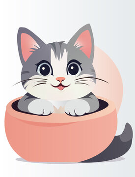 cat with a gift