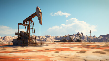 Equipment on Onshore Desert Rig for Oil and Gas Drilling: Powering the Energy Industry with Shale and Gas Wells