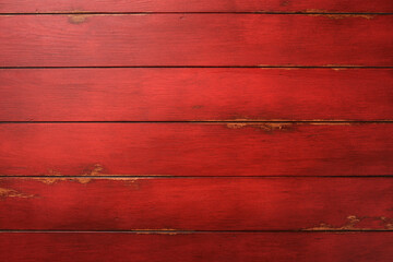 Wood Red Background Texture. Old red wood background in grunge style. Natural raw planed texture of coniferous pine. Surface of old table to shoot flat lay. Copy space. Top view.