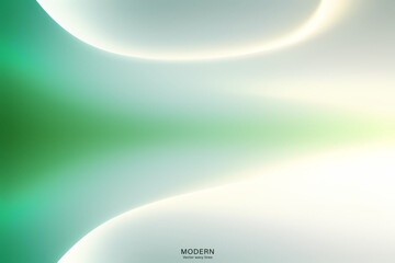 Abstract Light Green Background. colorful wavy design wallpaper. creative graphic 2 d illustration. trendy fluid cover with dynamic shapes flow.