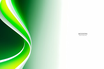 Abstract Light Green Background. colorful wavy design wallpaper. creative graphic 2 d illustration. trendy fluid cover with dynamic shapes flow.