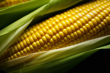 Close-up of a Cob of Corn