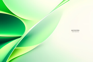 Abstract Light Green Background. colorful wavy design wallpaper. creative graphic 2 d illustration. trendy fluid cover with dynamic shapes flow.