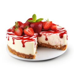 Strawberry Cheesecake with a Missing Slice