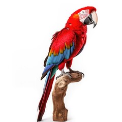 Obraz premium Colorful parrot sitting on a branch