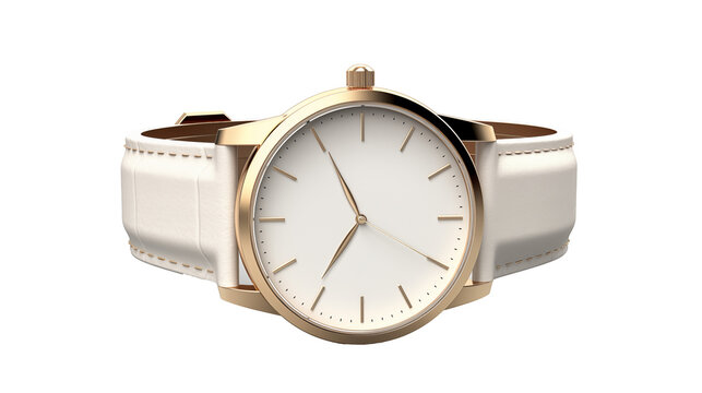 an image of a classic and timeless wristwatch with a white face on white.
