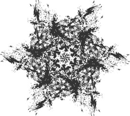 Christmas snowflake of skin color-2