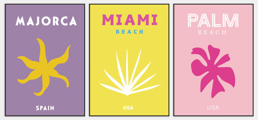 Retro Travel Poster Colorful Wall Home Art, Mykonos Print,